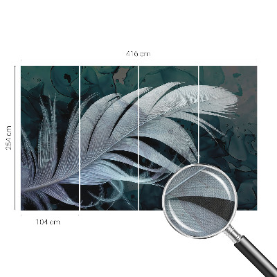 Savaime lipnus fototapetas Æterisk fjer