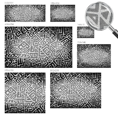Fototapetas vaiko kambariui su geometriniu labirintu