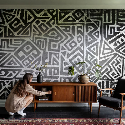 Fototapetas vaiko kambariui su geometriniu labirintu