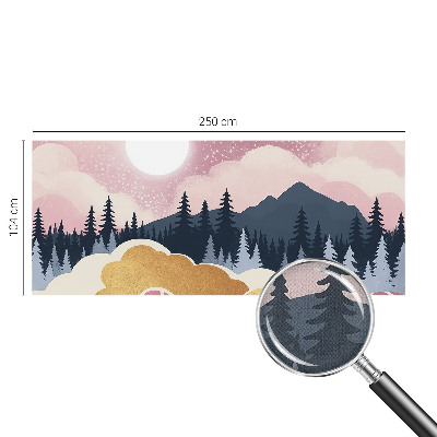 Savaime lipnus fototapetas Lyserød solnedgang