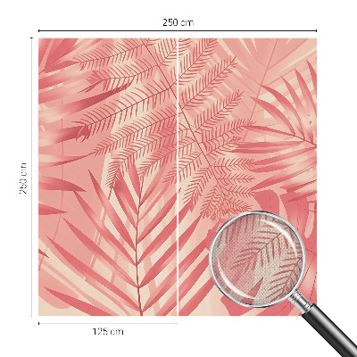 3D fototapetas sienoms su tropikų motyvu šviesiomis spalvomis