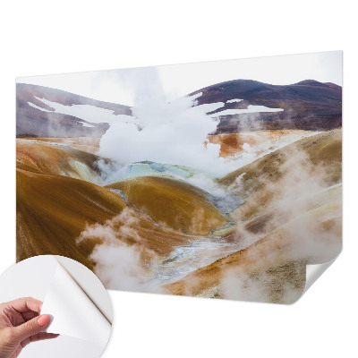 3D fototapetas su vaizdu į vulkaninę kepyklėlę