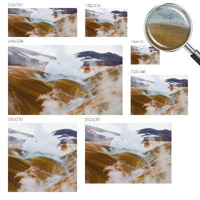 3D fototapetas su vaizdu į vulkaninę kepyklėlę