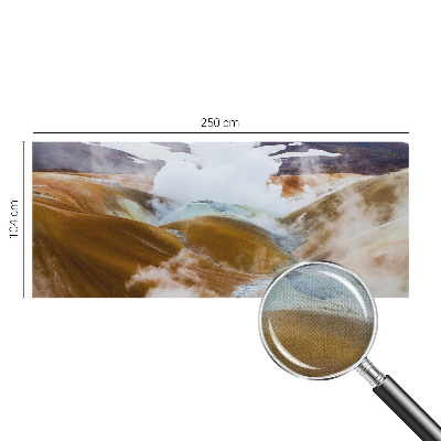 3D fototapetas su vaizdu į vulkaninę kepyklėlę