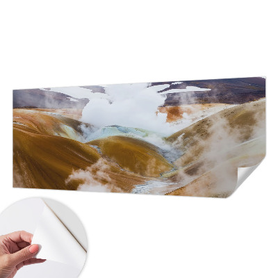 3D fototapetas su vaizdu į vulkaninę kepyklėlę