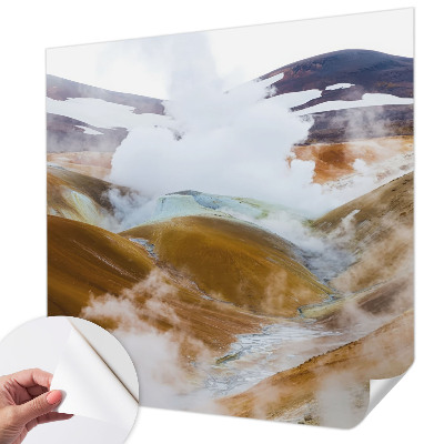3D fototapetas su vaizdu į vulkaninę kepyklėlę