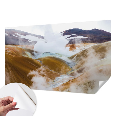 3D fototapetas su vaizdu į vulkaninę kepyklėlę