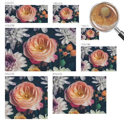 Fototapetai su „Blomsterharmoni“ gėlių raštu