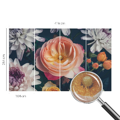 Fototapetai su „Blomsterharmoni“ gėlių raštu
