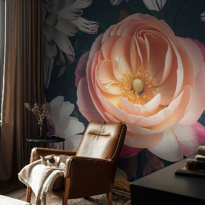 Fototapetai su „Blomsterharmoni“ gėlių raštu