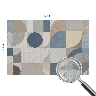 3D fototapetas su geometrine mozaika