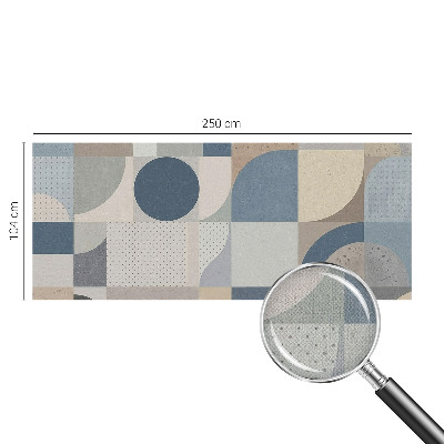 3D fototapetas su geometrine mozaika
