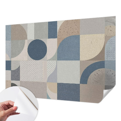 3D fototapetas su geometrine mozaika
