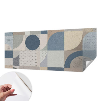 3D fototapetas su geometrine mozaika