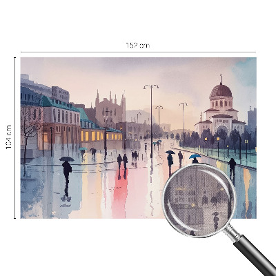 Fototapetai En regnfuld gåtur