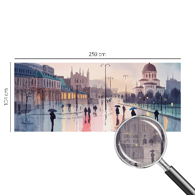 Fototapetai En regnfuld gåtur