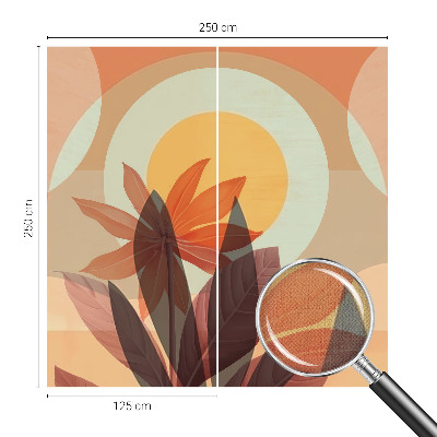3D fototapetas sienoms su abstrakčiu žiedų motyvu