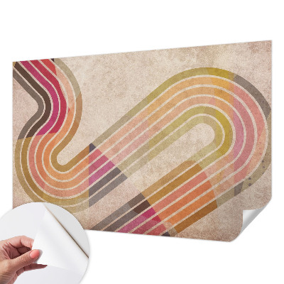 3D fototapetas su geometrinėmis linijomis