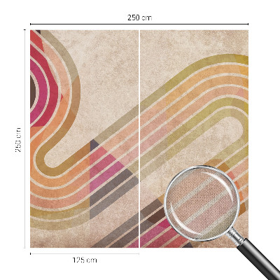 3D fototapetas su geometrinėmis linijomis