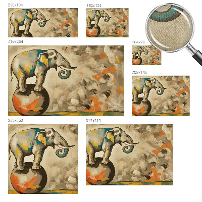Savaime lipnus fototapetas Abstraktus dramblys
