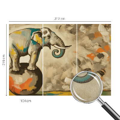 Savaime lipnus fototapetas Abstraktus dramblys