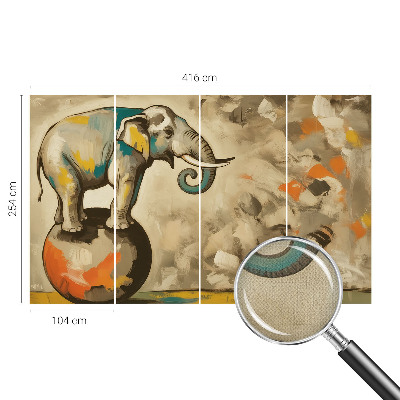 Savaime lipnus fototapetas Abstraktus dramblys