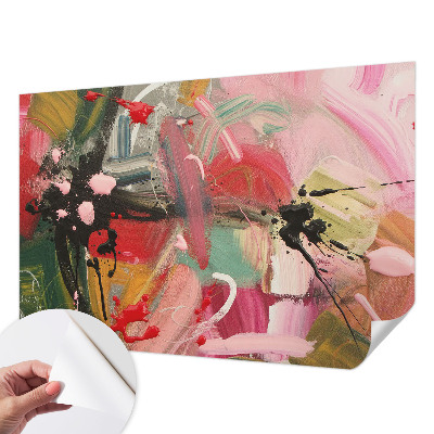 3D fototapetas sienoms spalvingas kaosas dizaino motyve