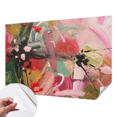 3D fototapetas sienoms spalvingas kaosas dizaino motyve