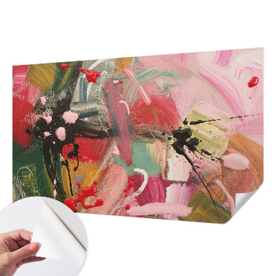 3D fototapetas sienoms spalvingas kaosas dizaino motyve