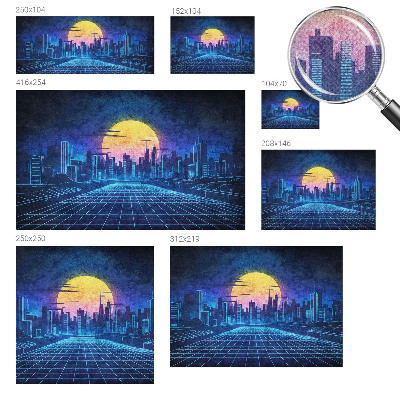 Tapetai Futuristinis peizažas