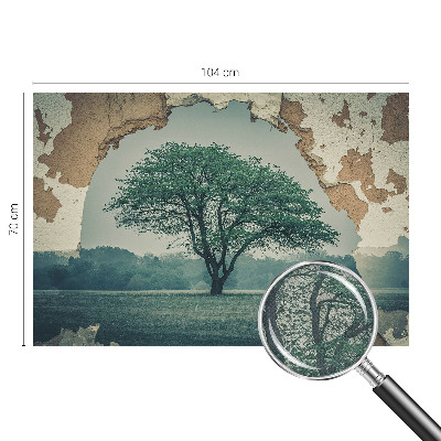 Savaime lipnus fototapetas Et ensomt træ