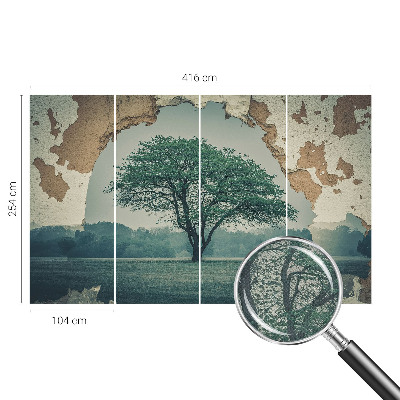 Savaime lipnus fototapetas Et ensomt træ