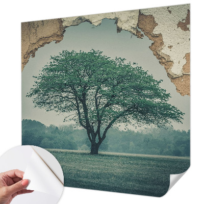 Savaime lipnus fototapetas Et ensomt træ