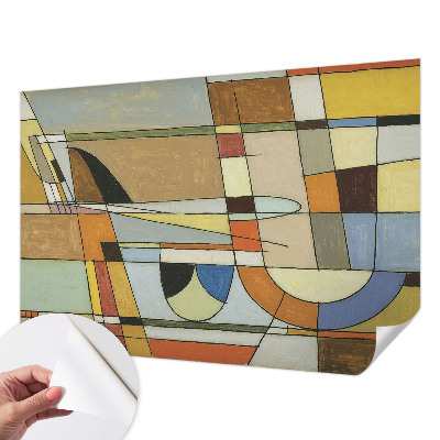 Fototapetas vaiko kambariui su geometriniais harmonikos motyvais