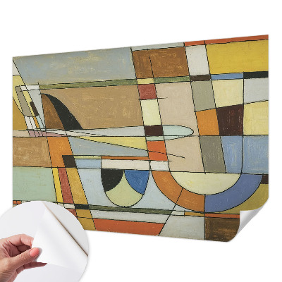 Fototapetas vaiko kambariui su geometriniais harmonikos motyvais