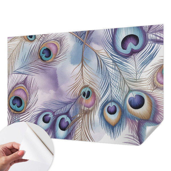 3D fototapetas Påfuglefjer