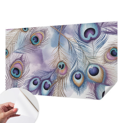 3D fototapetas Påfuglefjer