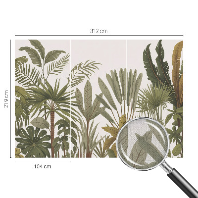 3D fototapetas sienoms su egzotiško peilio motyvu