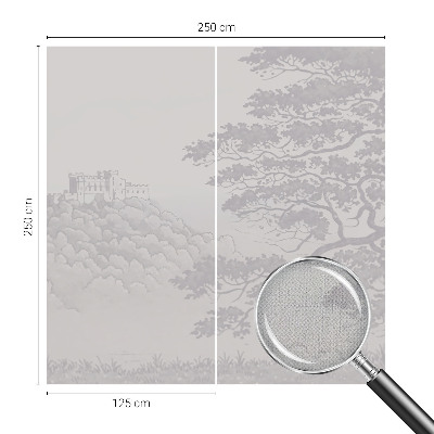 3D fototapetas sienoms Slotlandskab