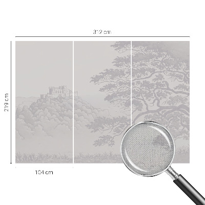 3D fototapetas sienoms Slotlandskab