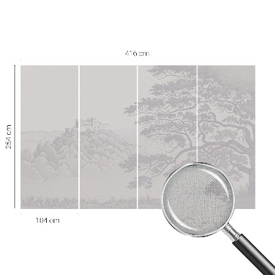 3D fototapetas sienoms Slotlandskab