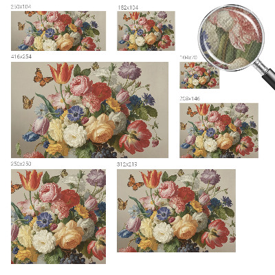 Tapetai Bloomster og sommerfugle