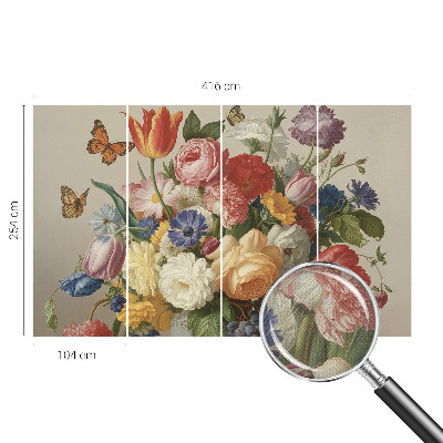 Tapetai Bloomster og sommerfugle