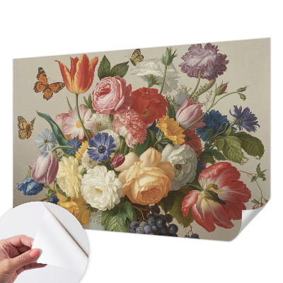 Tapetai Bloomster og sommerfugle