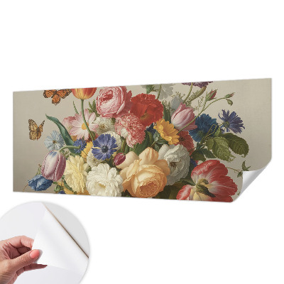 Tapetai Bloomster og sommerfugle