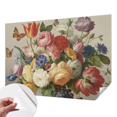 Tapetai Bloomster og sommerfugle