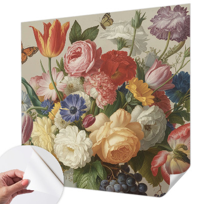 Tapetai Bloomster og sommerfugle