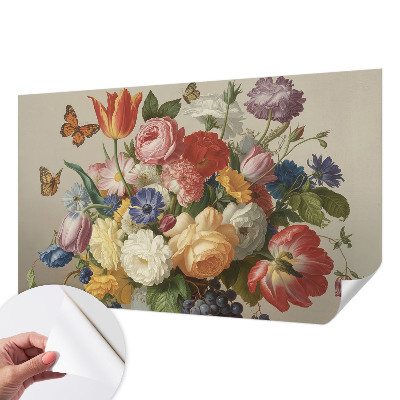 Tapetai Bloomster og sommerfugle