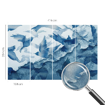 3D fototapetas su dinaminiu fugalės raštu
