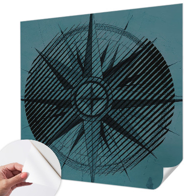 3D fototapetas sienoms su jūrų kompaso motyvu